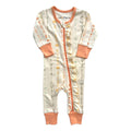 Organic Cotton Zip Romper, Boho Floral