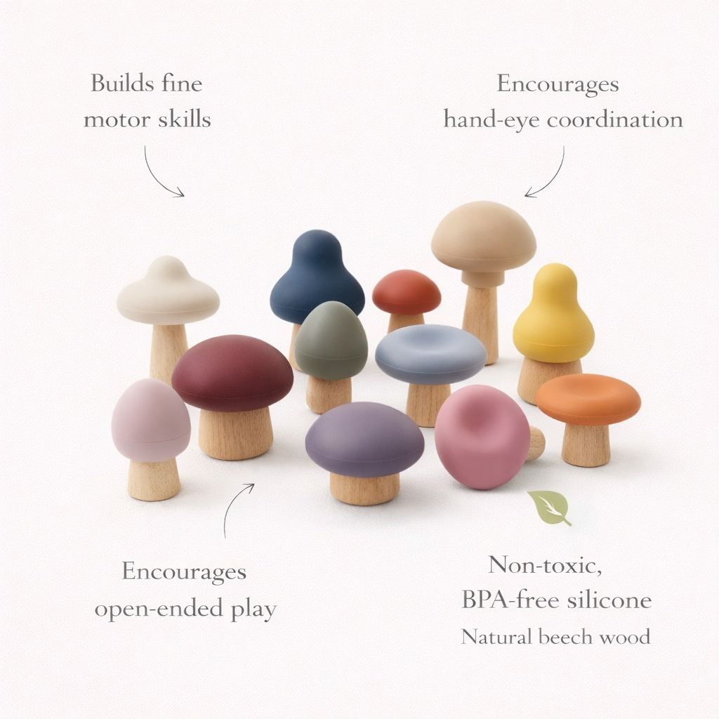 Mushroom Mix & Match Toy