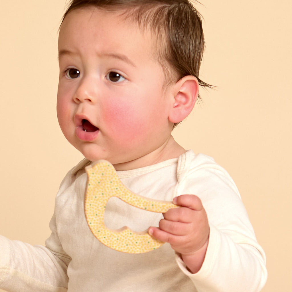 Maple Wood Bird Rattle & Teether