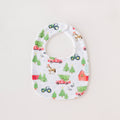 Organic Cotton Christmas Bib, Christmas Tree Farm