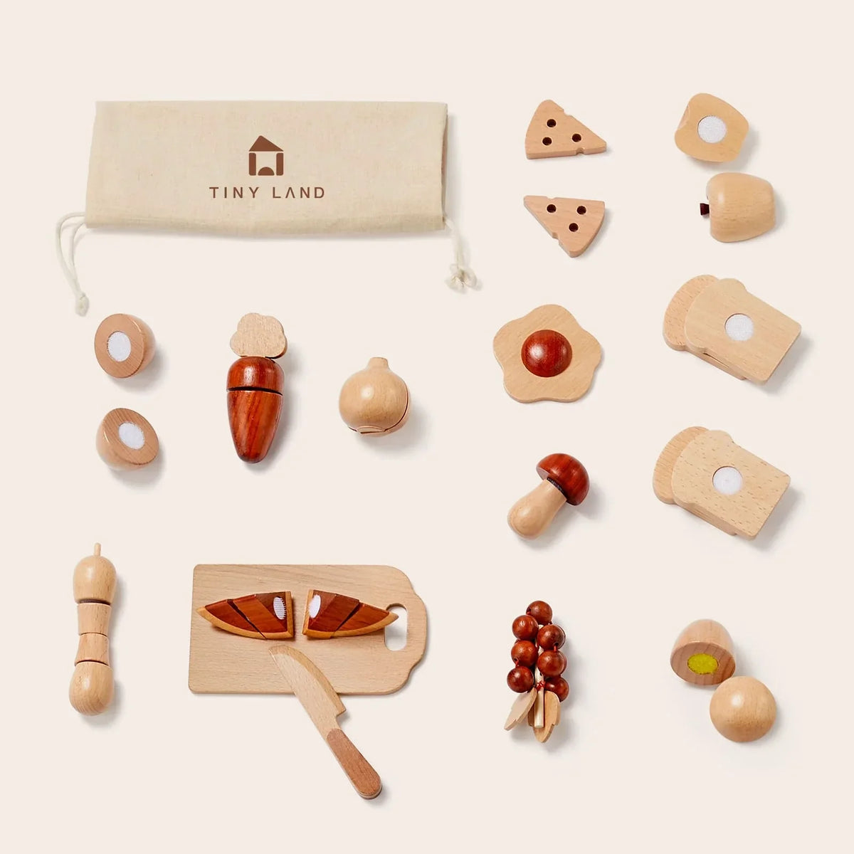 Wooden Cut & Play Food Set