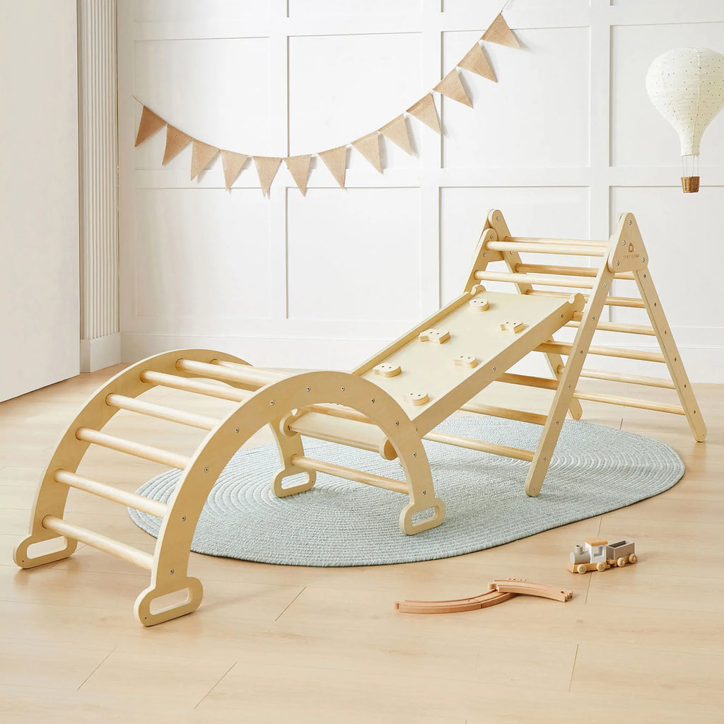 Pikler Triangle Climbing Set with Slide