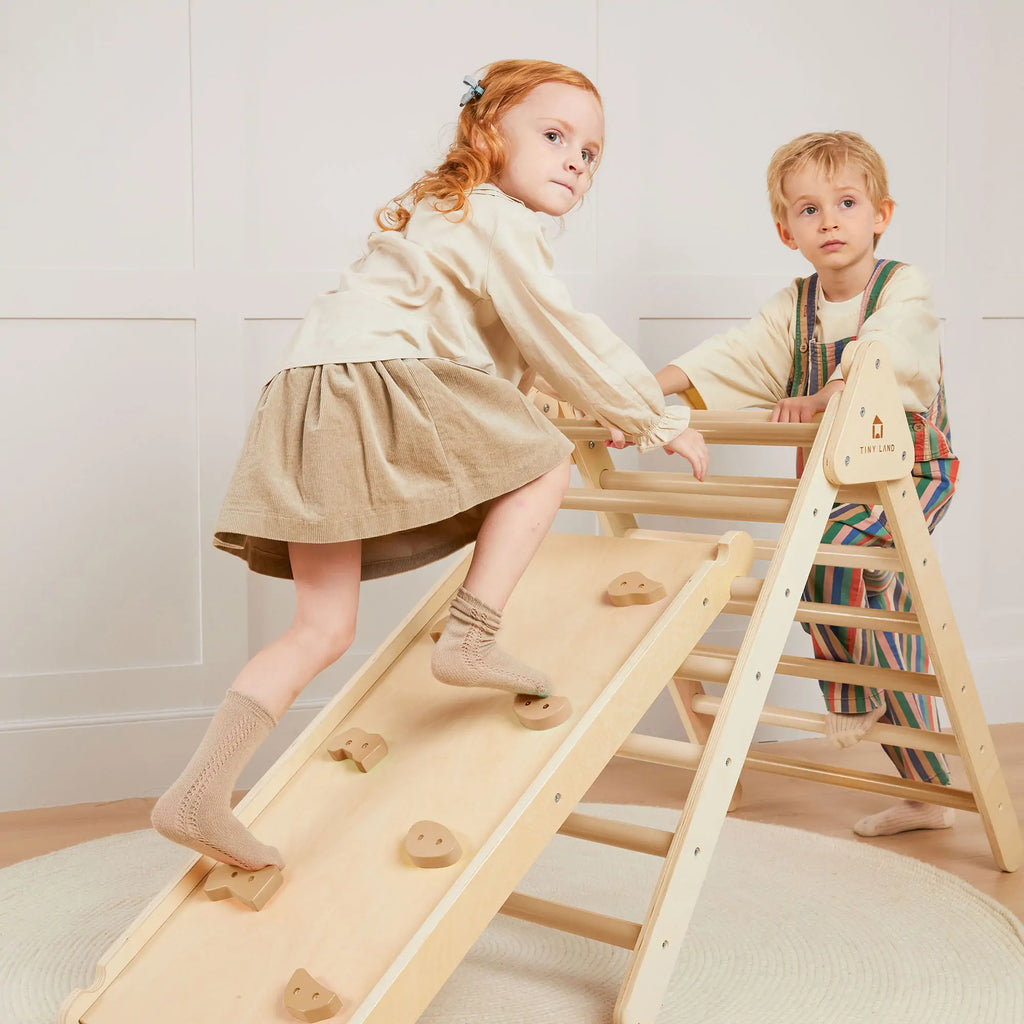 Pikler Triangle Climbing Set with Slide
