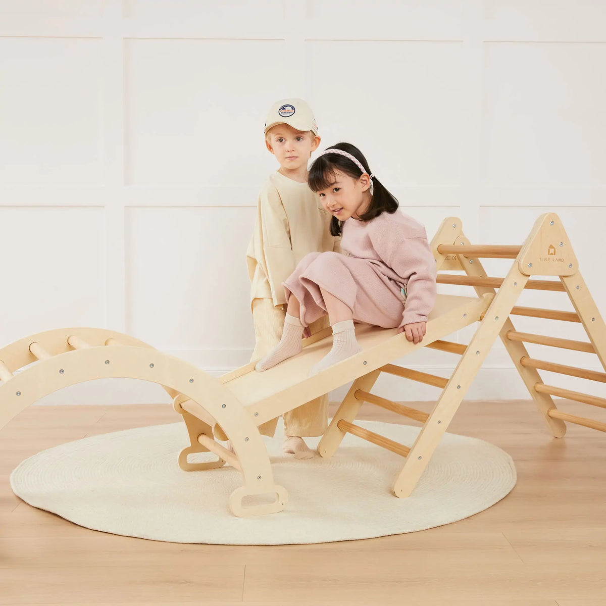 Pikler Triangle Climbing Set with Slide