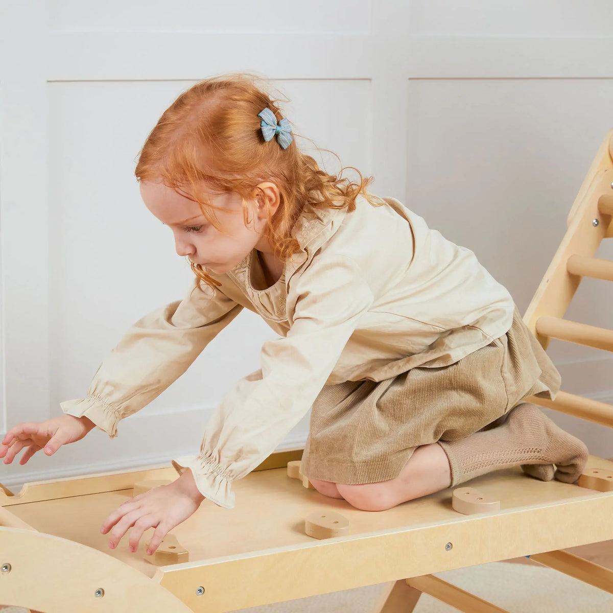 Pikler Triangle Climbing Set with Slide