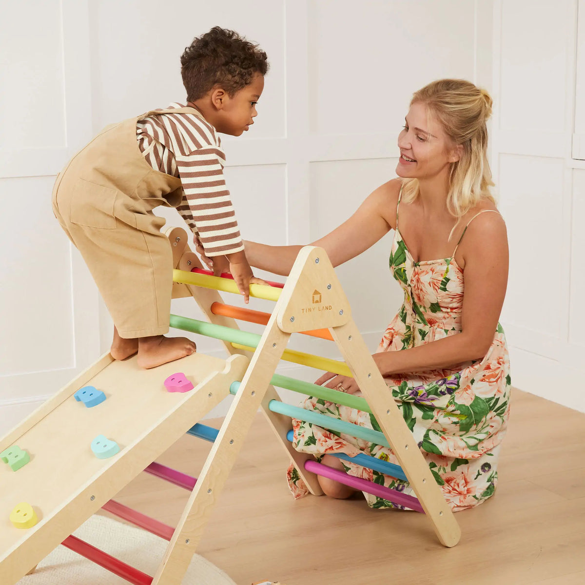 Pikler Triangle Climbing Set with Slide