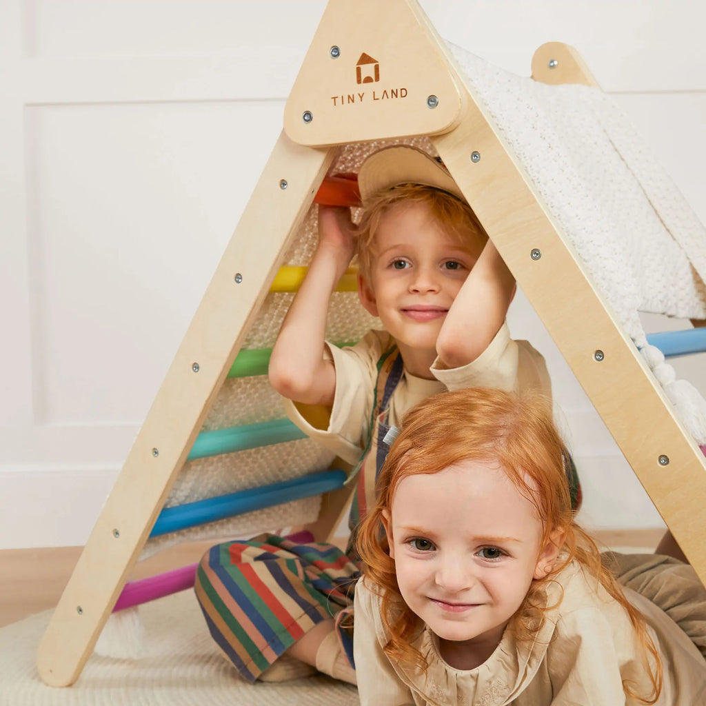 Pikler Triangle Climbing Set with Slide