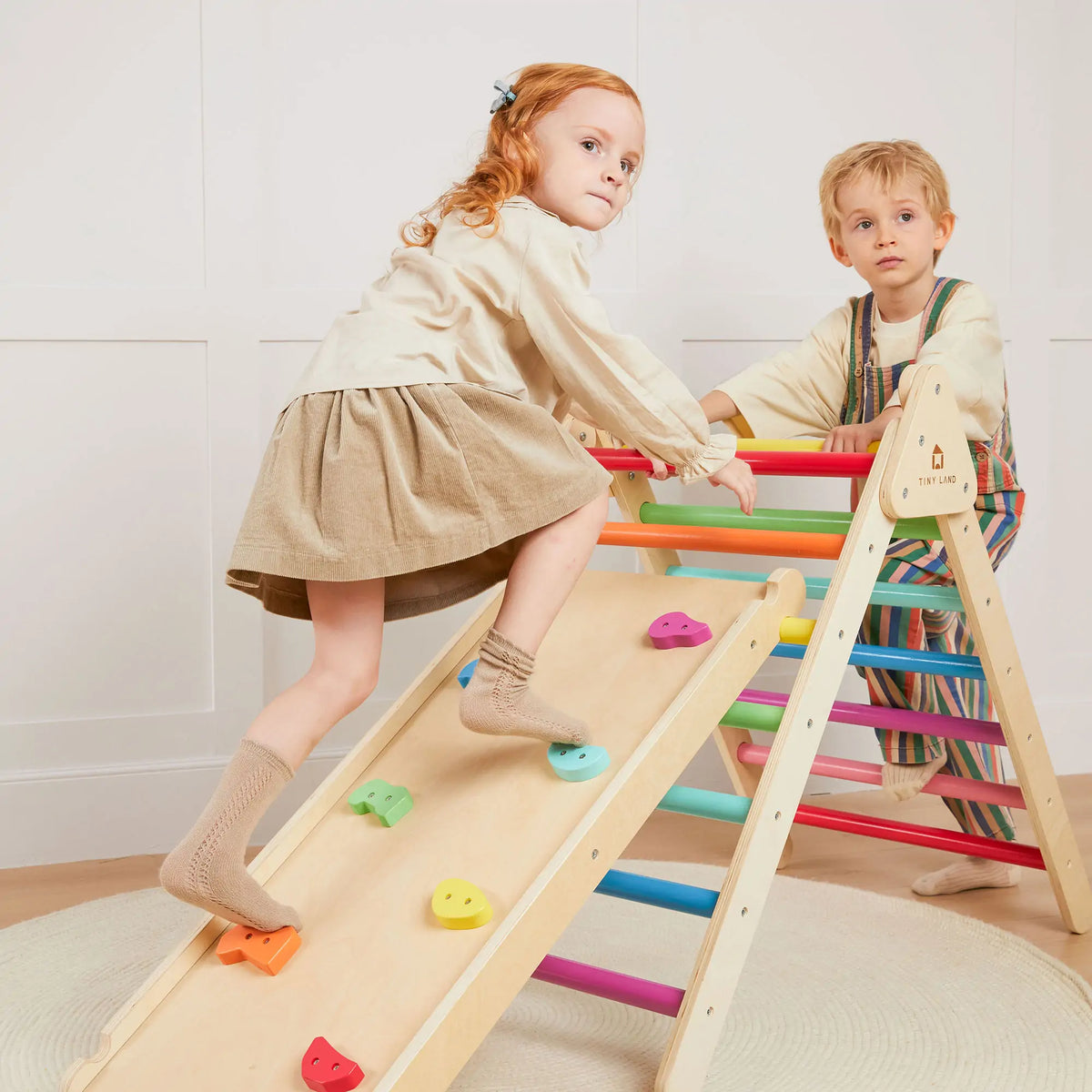 Pikler Triangle Climbing Set with Slide