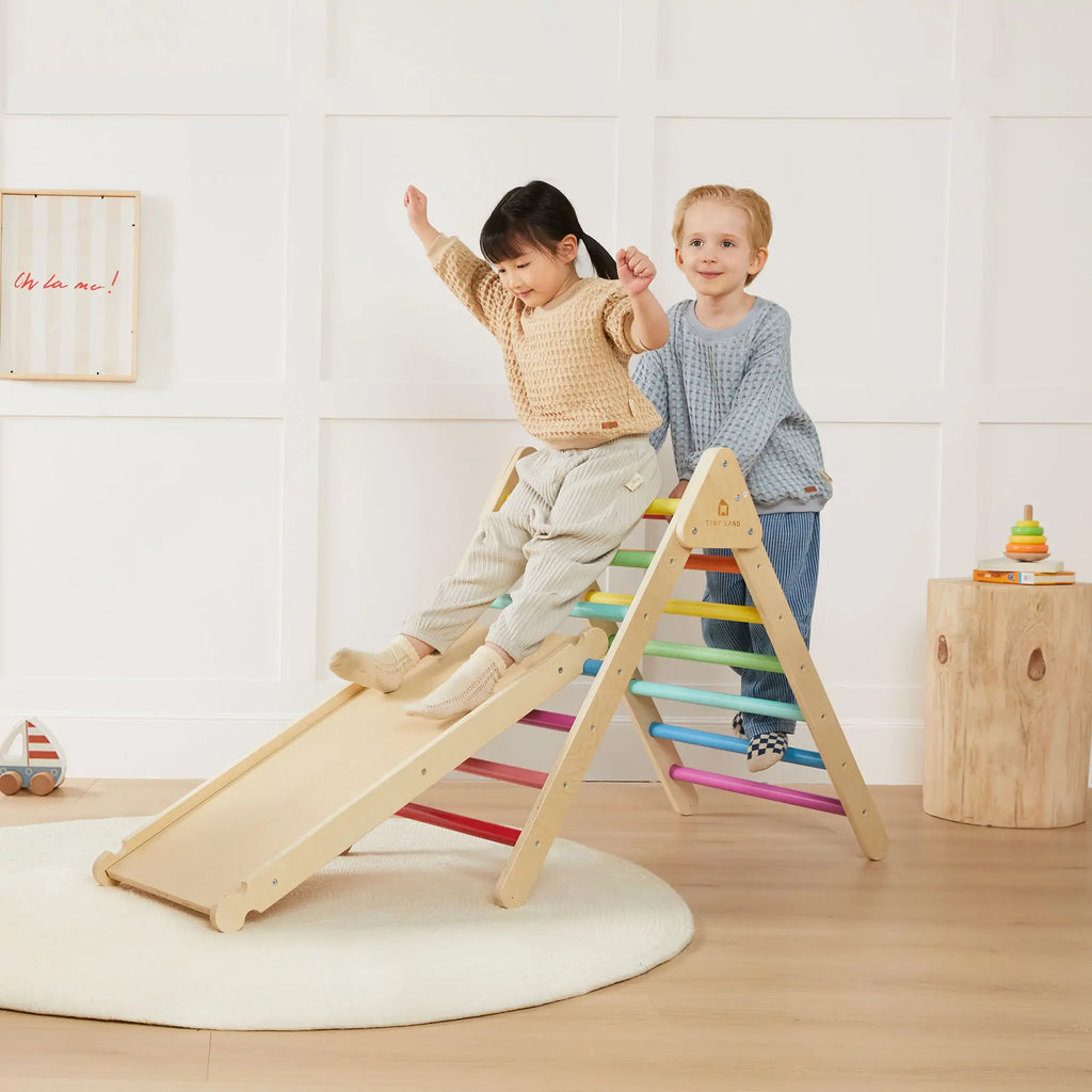 Pikler Triangle Climbing Set with Slide