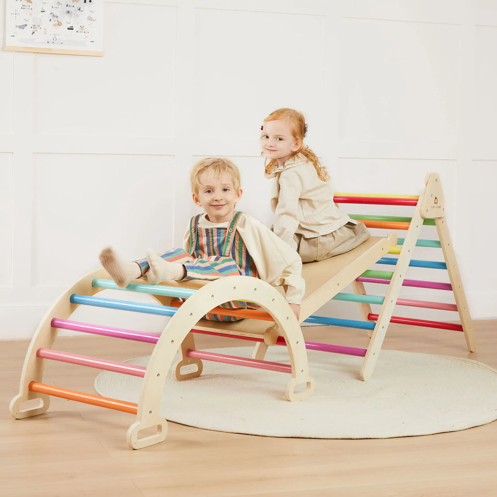Pikler Triangle Climbing Set with Slide