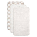 Organic Muslin Burp Cloths, Ivory & Oatmeal (Set of 3)