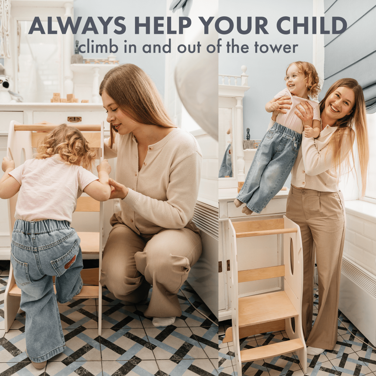 Montessori Learning Tower, Ivory